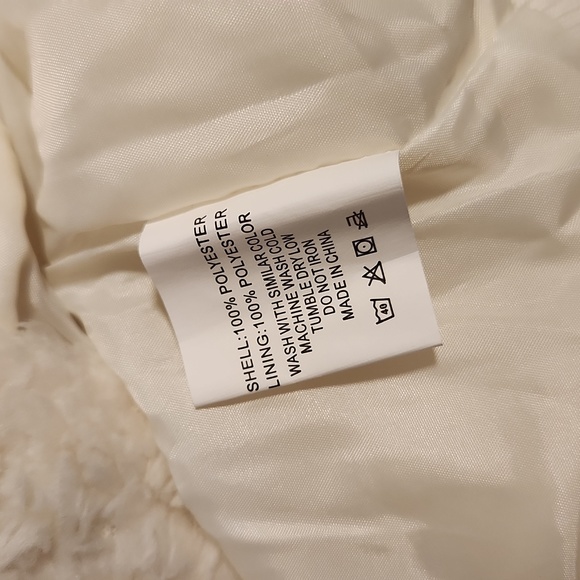 Zyia Active Hooded Teddy Vest #1349 Cream White Womens XXL NWT - Picture 6 of 7